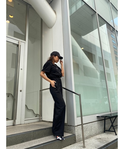 EGOIST（エゴイスト）の「フロントジップオールインワン（サロペット/オーバーオール・レディース・ブラック/ブラウン・S/M）」の19枚目の写真