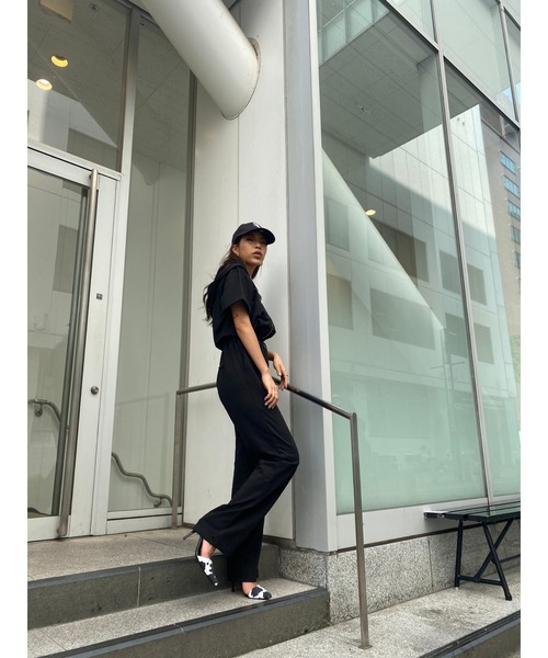 EGOIST（エゴイスト）の「フロントジップオールインワン（サロペット/オーバーオール・レディース・ブラック/ブラウン・S/M）」の21枚目の写真