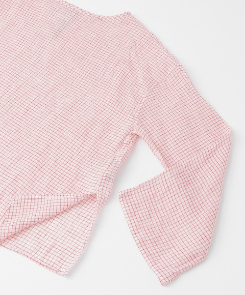 URBAN RESEARCH DOORS（アーバンリサーチドアーズ）の「siiwa　リネンガーゼワイドプルオーバー（Tシャツ/カットソー・レディース・ブルー系その他/レッド・ONE）」の5枚目の写真