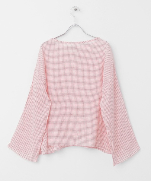 URBAN RESEARCH DOORS（アーバンリサーチドアーズ）の「siiwa　リネンガーゼワイドプルオーバー（Tシャツ/カットソー・レディース・ブルー系その他/レッド・ONE）」の6枚目の写真