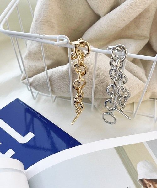 kutir（クティール）の「チェーンブレスレット4（ブレスレット・レディース・シルバー/ゴールド・FREE）」の3枚目の写真