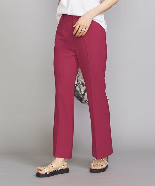 BEAUTY&YOUTH UNITED ARROWS（ビューティーアンドユースユナイテッドアローズ）の「BY ポリエステルツイルセミフレアパンツ -ウォッシャブル-（その他パンツ・レディース・ブラック/ピンク/ライム・SMALL/MEDIUM/LARGE）」の9枚目の写真