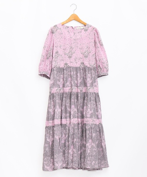 AS KNOW AS de base（アズノゥアズドゥバズ）の「反転プリントダンドールワンピース（ワンピース・レディース・ピンク系その他/ブルー系その他・FREE）」の2枚目の写真