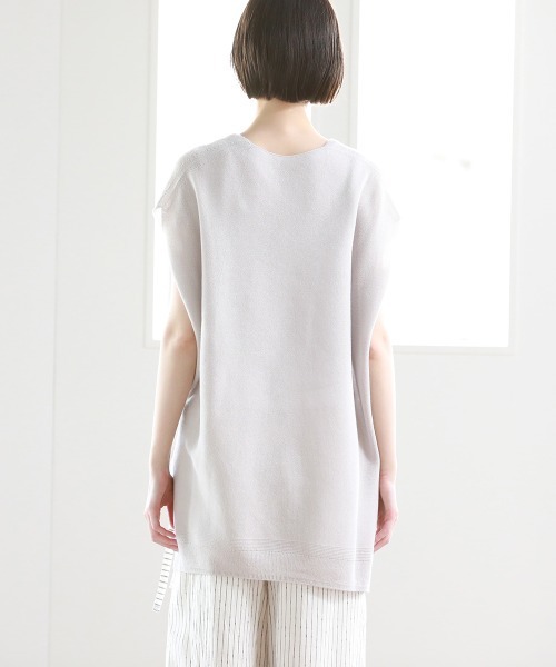 Pao de lo（パオデロ）の「美濃和紙ジレ（ニット/セーター・レディース・グレー/オレンジ/チャコールグレー・9号/7号）」の22枚目の写真