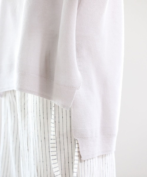 Pao de lo（パオデロ）の「美濃和紙ジレ（ニット/セーター・レディース・グレー/オレンジ/チャコールグレー・9号/7号）」の10枚目の写真