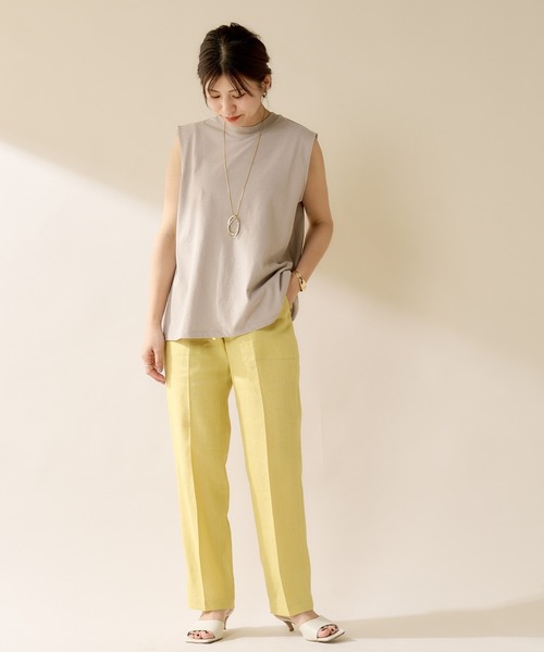 SHENERY（シーナリー）の「リネンドロストパンツ（その他パンツ・レディース・オフホワイト/ブルー/グリーン系その他・38/36）」の12枚目の写真