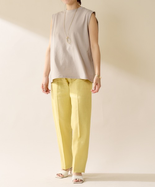 SHENERY（シーナリー）の「リネンドロストパンツ（その他パンツ・レディース・オフホワイト/ブルー/グリーン系その他・38/36）」の10枚目の写真