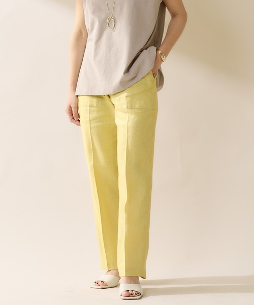 SHENERY（シーナリー）の「リネンドロストパンツ（その他パンツ・レディース・オフホワイト/ブルー/グリーン系その他・38/36）」の6枚目の写真