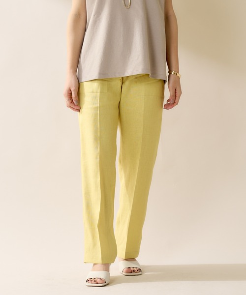 SHENERY（シーナリー）の「リネンドロストパンツ（その他パンツ・レディース・オフホワイト/ブルー/グリーン系その他・38/36）」の7枚目の写真