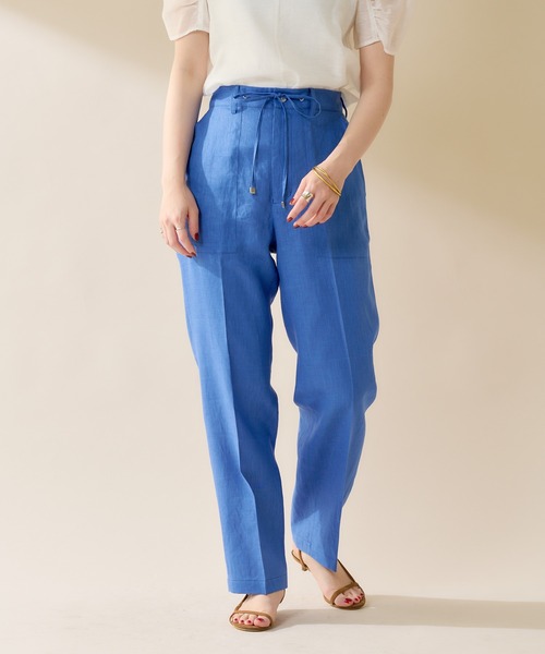 SHENERY（シーナリー）の「リネンドロストパンツ（その他パンツ・レディース・オフホワイト/ブルー/グリーン系その他・38/36）」の19枚目の写真