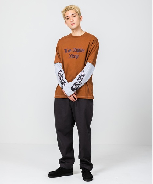 XLARGE（エクストララージ）の「TRIBAL LAYERED L/S TEE（Tシャツ/カットソー・メンズ・ブラック/ブラウン/グリーン・S/M/L/XL）」の13枚目の写真