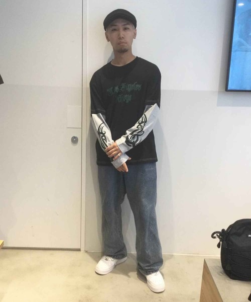 XLARGE（エクストララージ）の「TRIBAL LAYERED L/S TEE（Tシャツ/カットソー・メンズ・ブラック/ブラウン/グリーン・S/M/L/XL）」の19枚目の写真