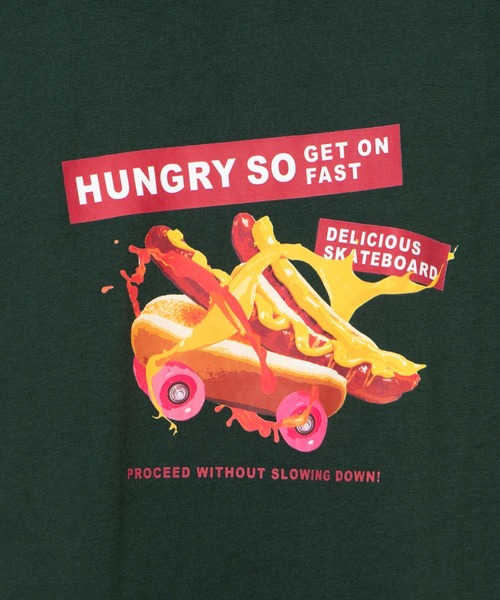 WEGO(ウィゴー)の「WEGO/HOTDOGスケボーTシャツ(Tシャツ/カットソー・レディース・ダークオレンジ/ダークグリーン・MEDIUM/X-LARGE/LARGE/SMALL)」の20枚目の写真
