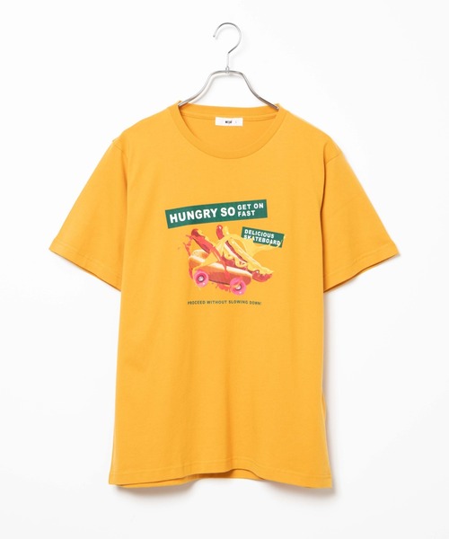 WEGO(ウィゴー)の「WEGO/HOTDOGスケボーTシャツ(Tシャツ/カットソー・レディース・ダークオレンジ/ダークグリーン・MEDIUM/X-LARGE/LARGE/SMALL)」の22枚目の写真