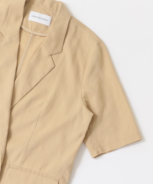 URBAN RESEARCH（アーバンリサーチ）の「リネン混ハーフスリーブジャケット（その他アウター・レディース・ベージュ/ライトカーキ・FREE）」の20枚目の写真