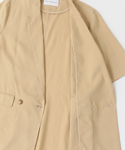 URBAN RESEARCH（アーバンリサーチ）の「リネン混ハーフスリーブジャケット（その他アウター・レディース・ベージュ/ライトカーキ・FREE）」の22枚目の写真