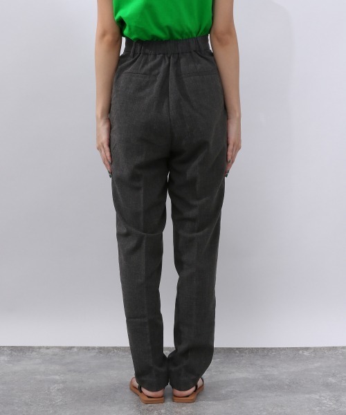 JEANASIS（ジーナシス）の「リネンライクストレッチテーパードパンツ/952779（その他パンツ・レディース・チャコールグレー/ベージュ/グリーン・FREE）」の14枚目の写真
