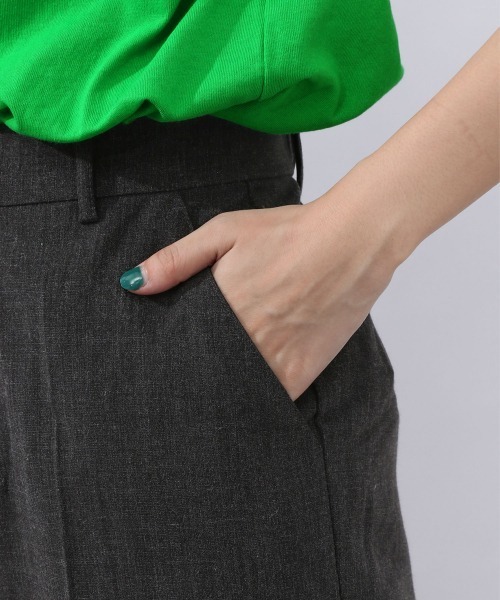 JEANASIS（ジーナシス）の「リネンライクストレッチテーパードパンツ/952779（その他パンツ・レディース・チャコールグレー/ベージュ/グリーン・FREE）」の13枚目の写真