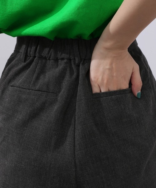 JEANASIS（ジーナシス）の「リネンライクストレッチテーパードパンツ/952779（その他パンツ・レディース・チャコールグレー/ベージュ/グリーン・FREE）」の7枚目の写真