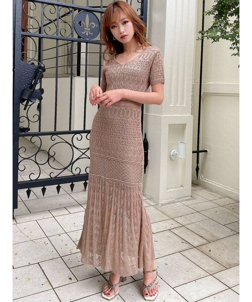 RESEXXY（リゼクシー）の「クロシェニットマーメイドワンピース