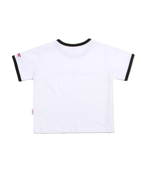 Ringer Deamuse ディアミューズ のファッション Girls 半袖tシャツ Tシャツ カットソー Crop Crop クロップド丈 トップス Deamuse ディアミューズ Dearmuse Girls T Shirt リンガーデザイン