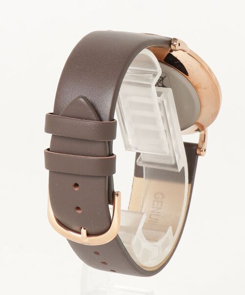 TIC TAC(チックタック)の「【DANISH DESIGN ダニッシュデザイン】ツートーンダイヤル TiCTAC専売 メンズ レディース(アナログ腕時計・メンズ・ブラウン/ネイビー系/ネイビー系2/アイボリー・ONE SIZE)」の5枚目の写真