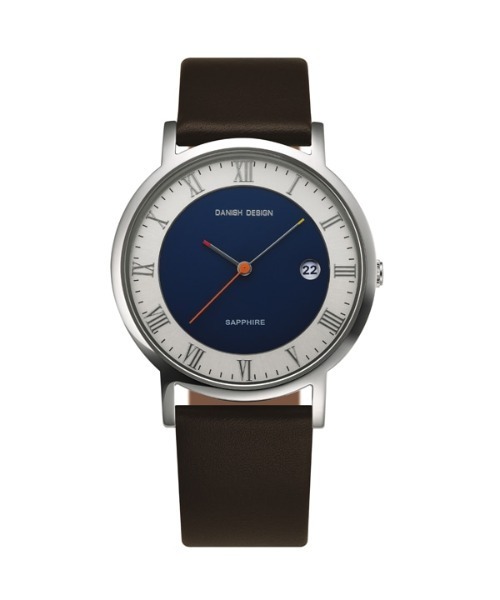 TIC TAC(チックタック)の「【DANISH DESIGN ダニッシュデザイン】ツートーンダイヤル TiCTAC専売 メンズ レディース(アナログ腕時計・メンズ・ブラウン/ネイビー系/ネイビー系2/アイボリー・ONE SIZE)」の4枚目の写真