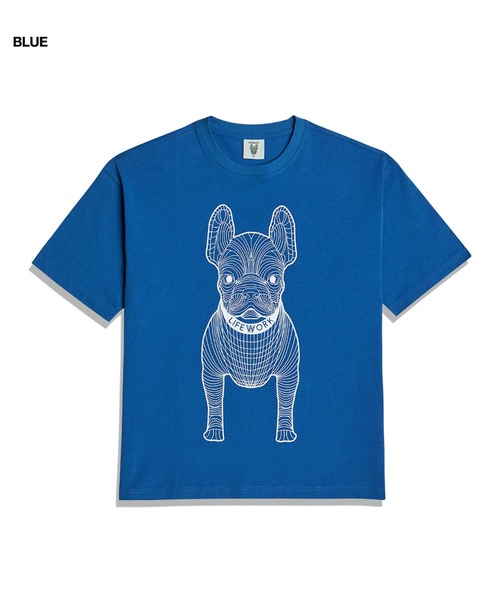 【韓国 Life Work】ビクラドック半袖Tシャツ LW255TS990 2023S/S限定商品/ゴールドシルバードッグ 半袖 Tシャツ/韓国人気