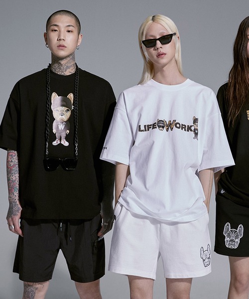 【LIFEWORK】スナップ ヒップドッグ 半袖 Tシャツ LIFE WORK（ライフワーク）の「『LIFE WORK/ライフワーク