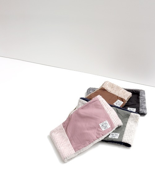 MAKE YOUR DAY(メイクユアデイ)の「リバーシブルネックウォーマー(ネックウォーマー/スヌード・キッズ・ブラック/ブラウン/カーキ/ピンク・FREE)」の9枚目の写真