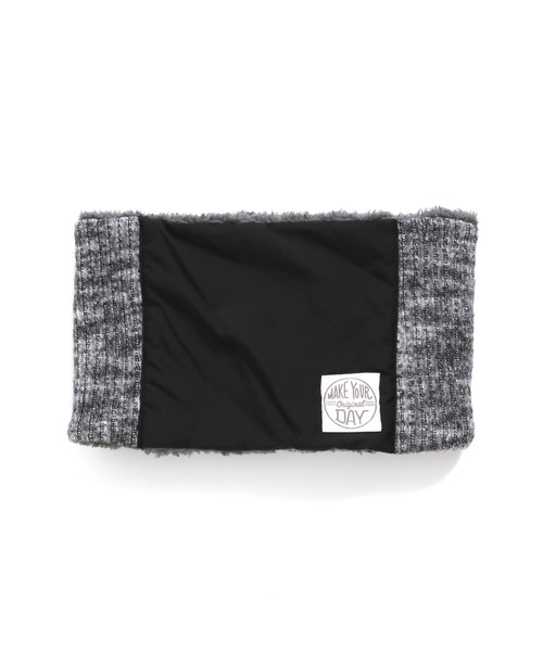 MAKE YOUR DAY(メイクユアデイ)の「リバーシブルネックウォーマー(ネックウォーマー/スヌード・キッズ・ブラック/ブラウン/カーキ/ピンク・FREE)」の10枚目の写真