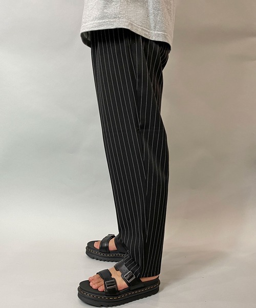 JACKROSE（ジャックローズ）の「JE-ピンストライプ・パンツ-2（スラックス・メンズ・ブラック/グレー/チャコール・S/M/L）」の4枚目の写真