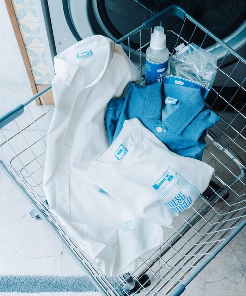 B.C STOCK（ベーセーストック）の「LAUNDRY WORKシャツ（シャツ/ブラウス・メンズ・ホワイト/ブルー系その他・MEDIUM/LARGE）」の15枚目の写真