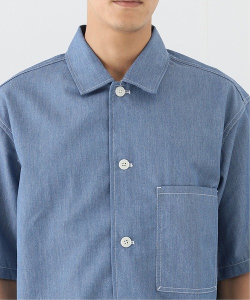 B.C STOCK（ベーセーストック）の「LAUNDRY WORKシャツ（シャツ/ブラウス・メンズ・ホワイト/ブルー系その他・MEDIUM/LARGE）」の19枚目の写真