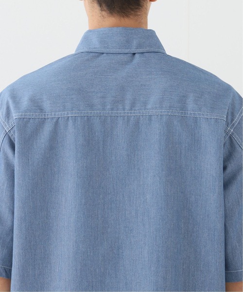 B.C STOCK（ベーセーストック）の「LAUNDRY WORKシャツ（シャツ/ブラウス・メンズ・ホワイト/ブルー系その他・MEDIUM/LARGE）」の20枚目の写真