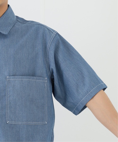 B.C STOCK（ベーセーストック）の「LAUNDRY WORKシャツ（シャツ/ブラウス・メンズ・ホワイト/ブルー系その他・MEDIUM/LARGE）」の21枚目の写真