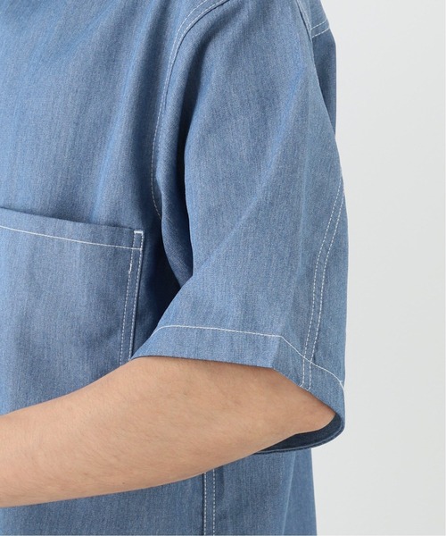 B.C STOCK（ベーセーストック）の「LAUNDRY WORKシャツ（シャツ/ブラウス・メンズ・ホワイト/ブルー系その他・MEDIUM/LARGE）」の22枚目の写真