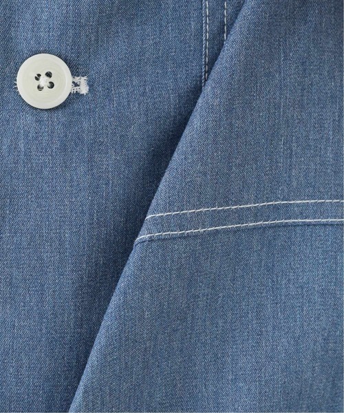 B.C STOCK（ベーセーストック）の「LAUNDRY WORKシャツ（シャツ/ブラウス・メンズ・ホワイト/ブルー系その他・MEDIUM/LARGE）」の9枚目の写真