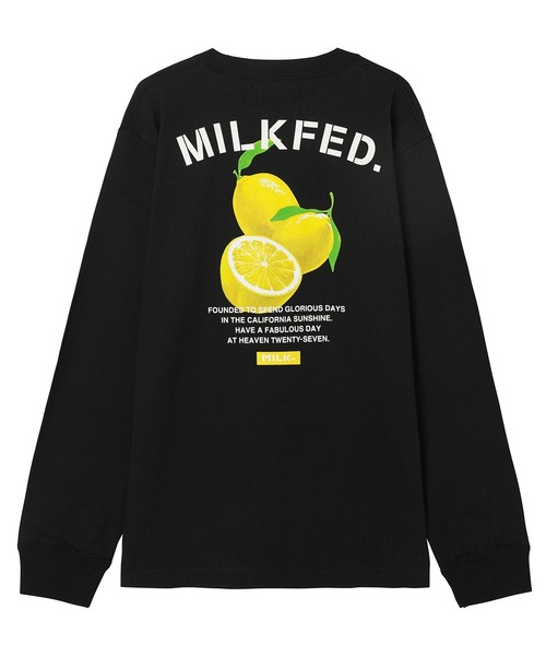 MILKFED.(ミルクフェド)の「LS TEE LEMON(Tシャツ/カットソー・レディース・ホワイト/ブラック・ONE SIZE)」の8枚目の写真
