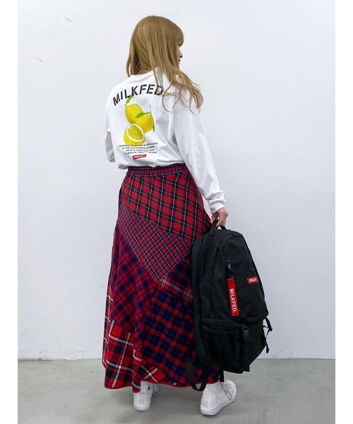 MILKFED.(ミルクフェド)の「LS TEE LEMON(Tシャツ/カットソー・レディース・ホワイト/ブラック・ONE SIZE)」の9枚目の写真
