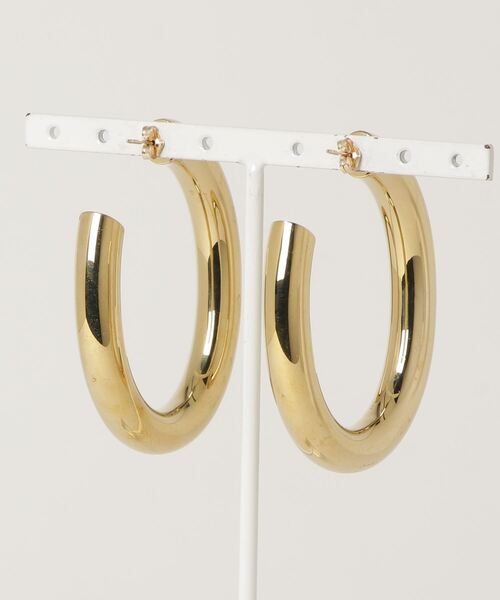 Laura Lombardi（ローラロンバルディ）の「CURVE EARRINGS（ピアス（両耳用）・レディース・ゴールド・ONE SIZE）」の2枚目の写真