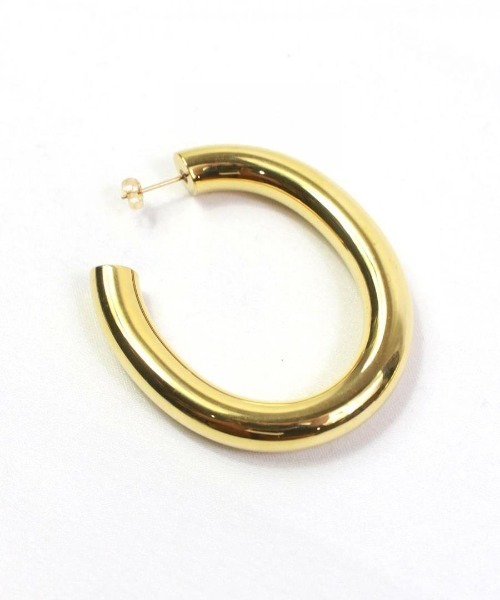 Laura Lombardi（ローラロンバルディ）の「CURVE EARRINGS（ピアス（両耳用）・レディース・ゴールド・ONE SIZE）」の4枚目の写真