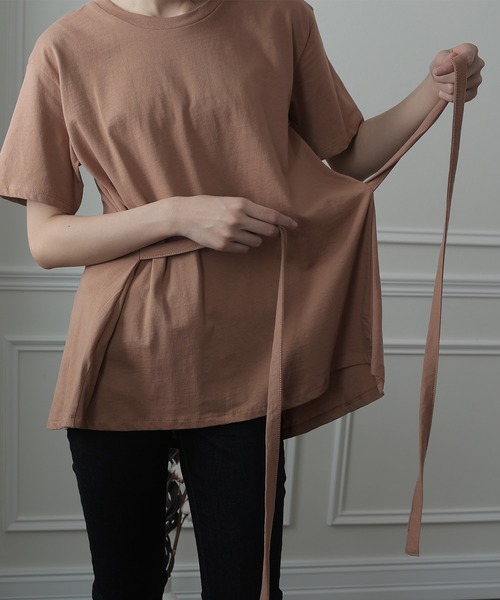 ElegChic(エレグシック)の「シェイプアップ フレア カットソー(Tシャツ/カットソー・レディース・モカ/ブラック/グレイッシュベージュ/オフホワイト・XL/4L/L/M/XXL)」の21枚目の写真