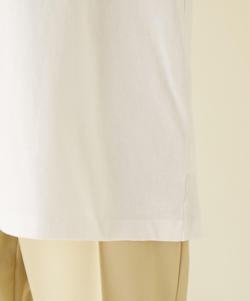 MADEMOISELLE ROPE'（マドモアゼル ロペ）の「TOLIGHT フラワーショートスリーブTシャツ（Tシャツ/カットソー・レディース・ホワイト/チャコールグレー・38）」の6枚目の写真