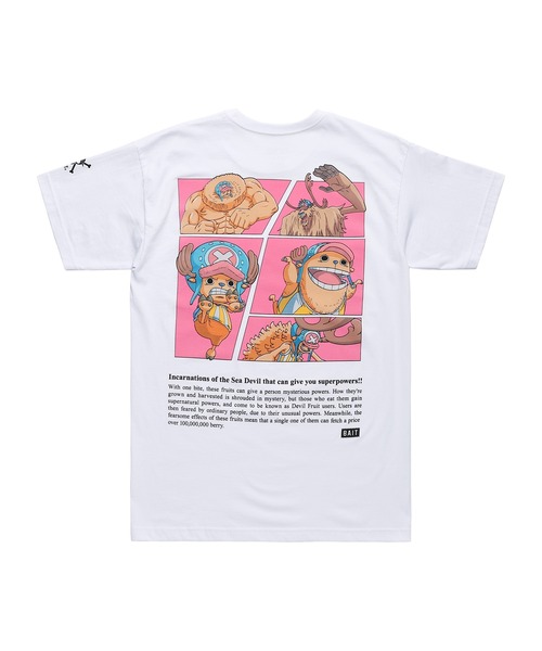 BAIT（ベイト）の「【2107_OPC】ONEPIECE DEVILFRUIT CHOP TEE 216-OPC-TEE-002（Tシャツ/カットソー・メンズ・ピンク/ホワイト・X-LARGE/MEDIUM/LARGE）」の5枚目の写真