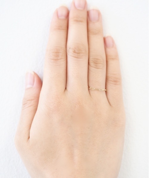 sowi k10 YG SOWI-TONE リング　11号 sowi 指輪 リング K10 サイズフリー 天然石 誕生石 チェーン