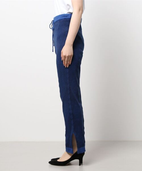 cepo（セポ）の「ジャガードニットイージーパンツ　※セットアップ可能（その他パンツ・レディース・ブルー/グレー・M）」の3枚目の写真