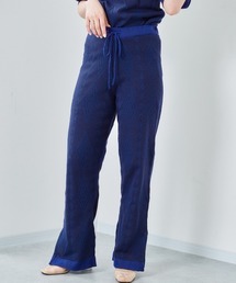 ジャガードニットイージーパンツ　※セットアップ可能