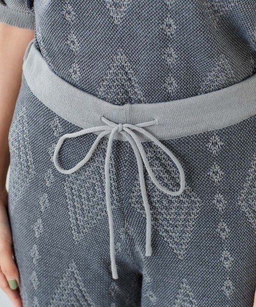 cepo（セポ）の「ジャガードニットイージーパンツ　※セットアップ可能（その他パンツ・レディース・ブルー/グレー・M）」の18枚目の写真