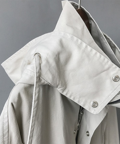 aimoha（アイモハ）の「帽子付け韓国風chicコート（モッズコート・レディース・ブラック/ベージュ/ブラウン系その他・SMALL/MEDIUM/LARGE）」の13枚目の写真